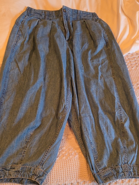We The Free Denim - Free People Women's Over Sized Barrel Leg Jeans Large